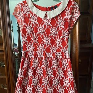 Petticoat Alley Floral Net Overlay Dress